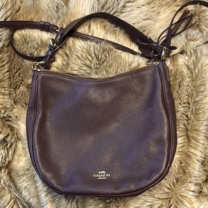 Coach cross body (dark burgundy)
